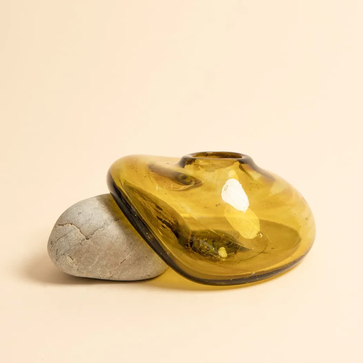 Ваза Drop янтарь, m