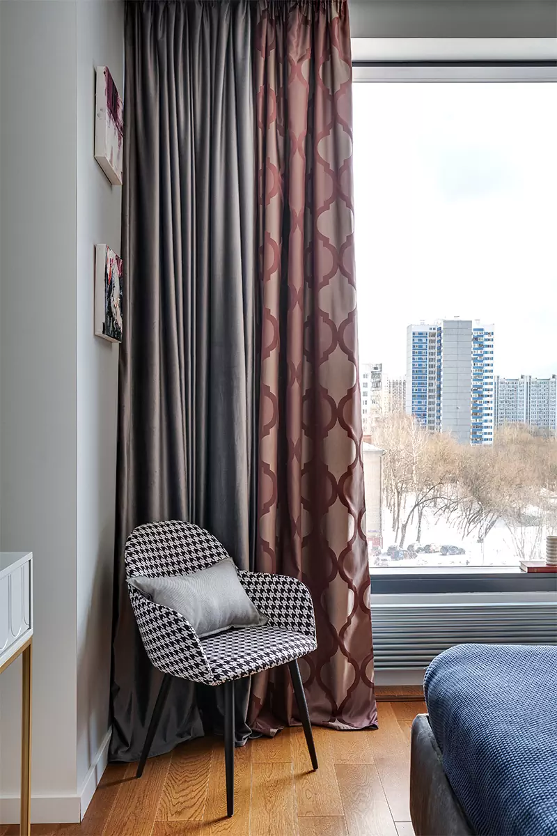 Вкрапления цвета в интерьере квартиры для семьи с тремя детьми — проект Ксении Харламовой