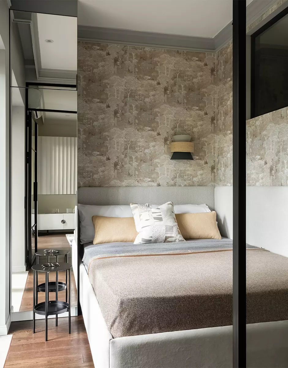 Лаконичный интерьер небольших апартаментов под сдачу в аренду — проект Альбины Кречетовой