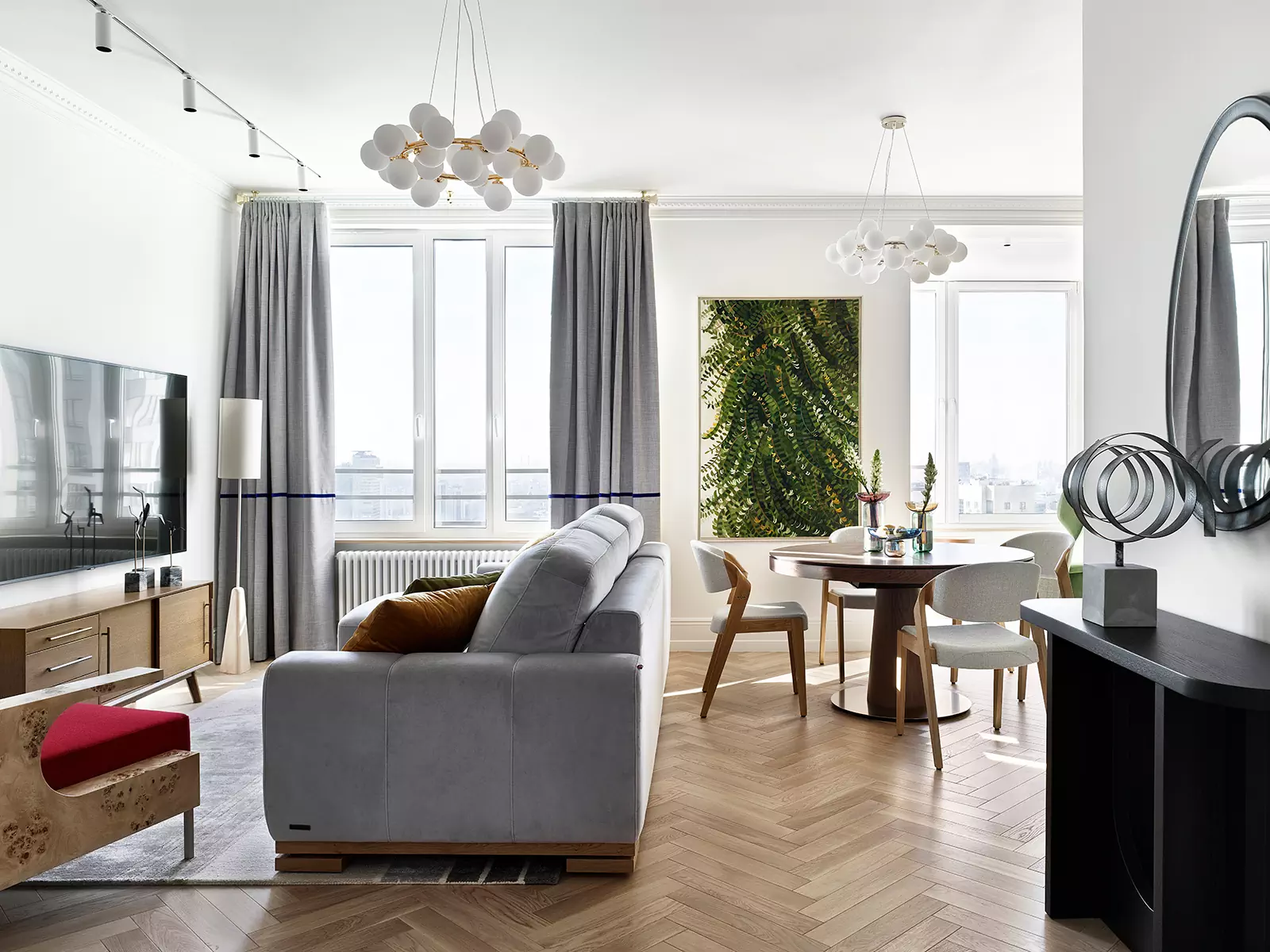 Небанальный интерьер квартиры для семьи с кубанскими корнями — проект Валерии Ламцовой