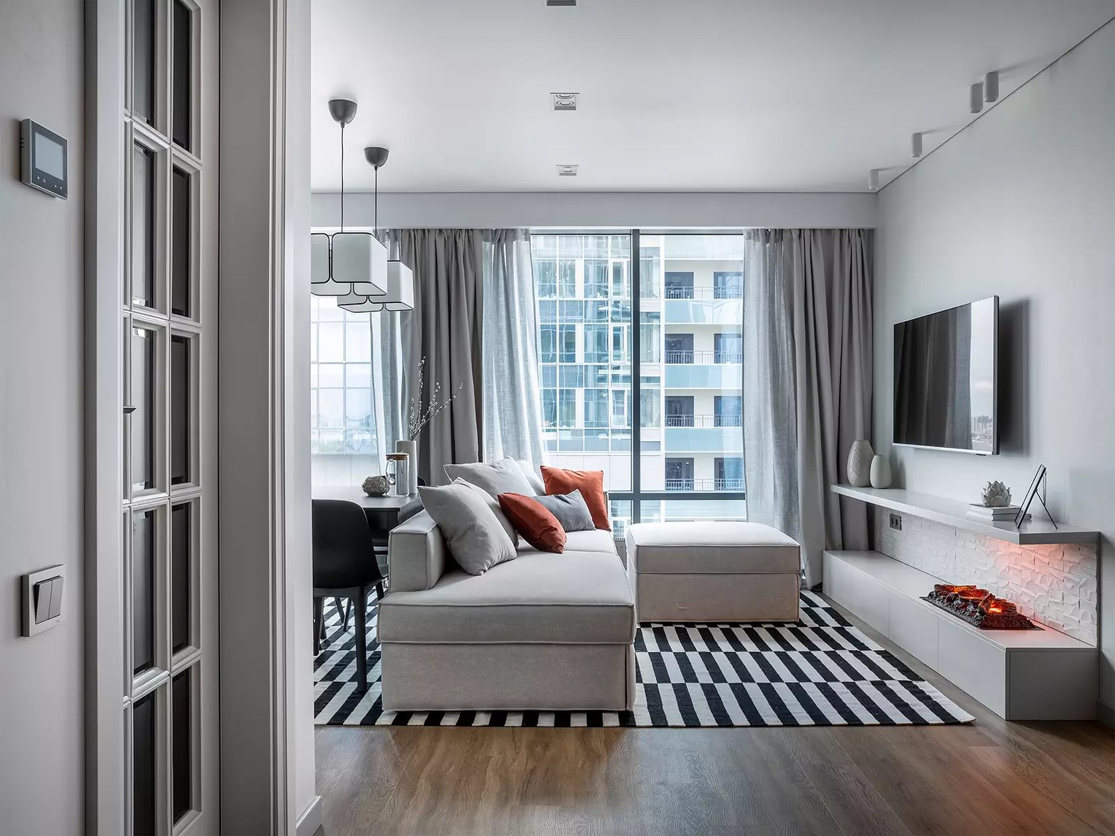 Светлый и функциональный интерьер квартиры под сдачу в аренду — проект Ксении Крыловой