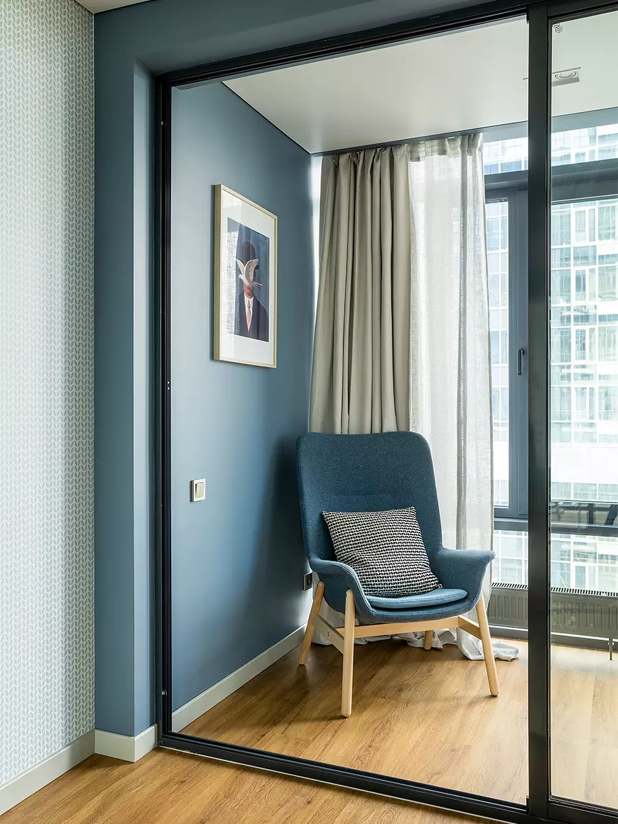 Светлый и функциональный интерьер квартиры под сдачу в аренду — проект Ксении Крыловой