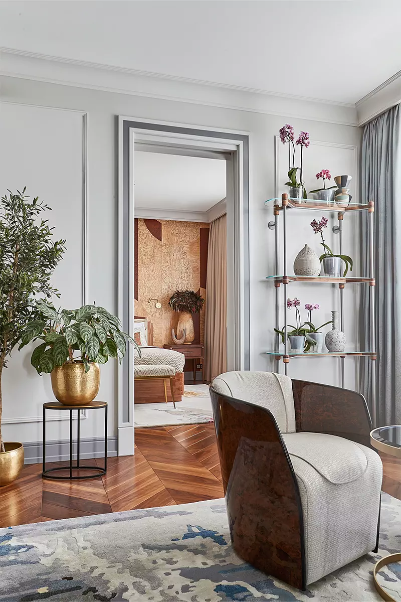 Нежный интерьер квартиры с цветочными мотивами и сотнями орхидей — проект Светланы Юрковой и студии Unik Design Team