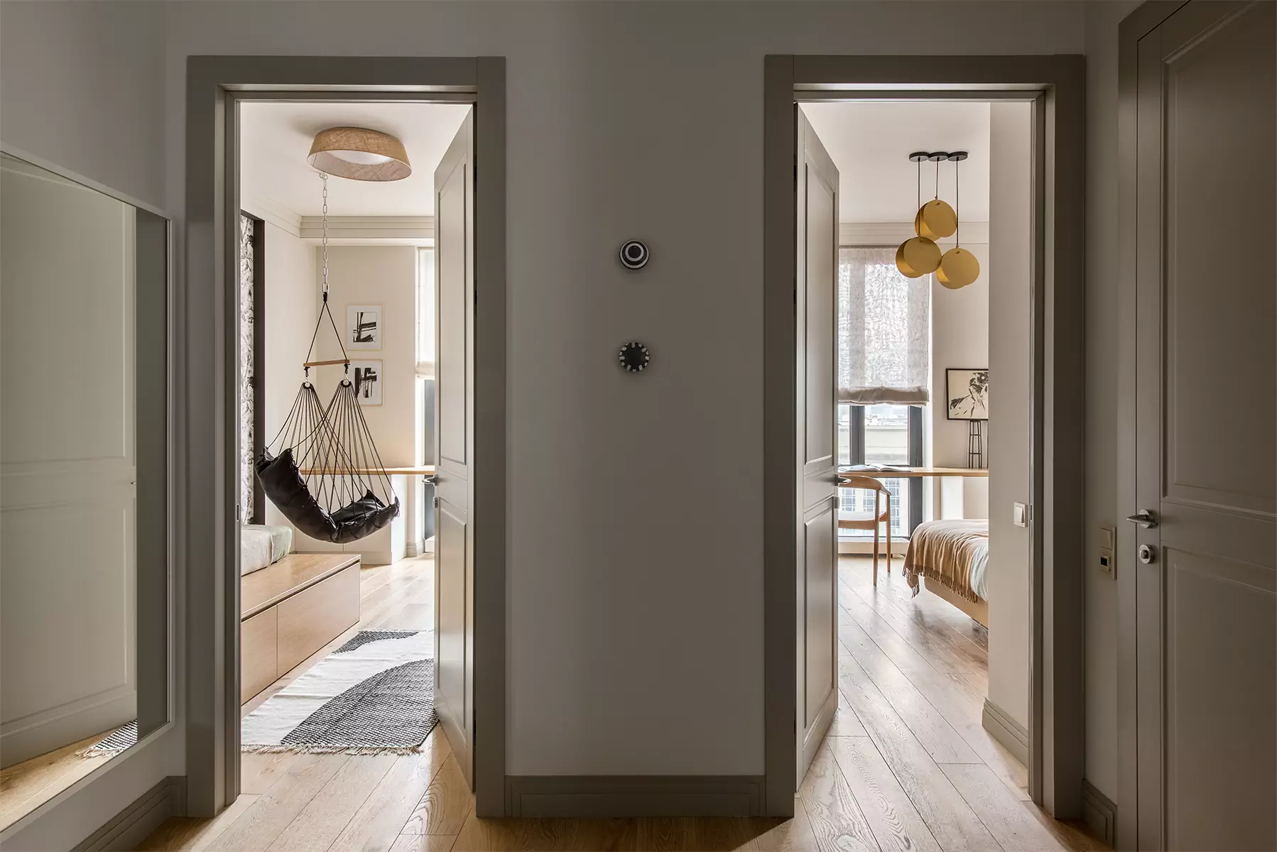 Бархатистые полутона в интерьере квартиры для мамы с дочкой — проект Екатерины Владимировой