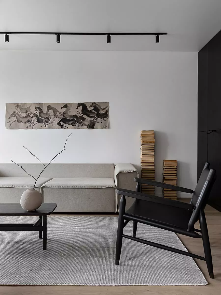 Интерьер квартиры с элементами этники и отсылкой к индонезийской культуре — проект Ольги Ибадовой