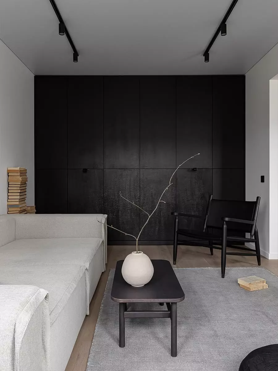 Интерьер квартиры с элементами этники и отсылкой к индонезийской культуре — проект Ольги Ибадовой