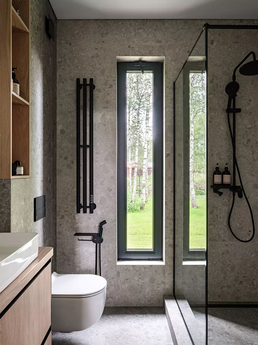 Универсальный и сдержанный интерьер одноэтажного дома в Подмосковье — проект Давида Мерденова