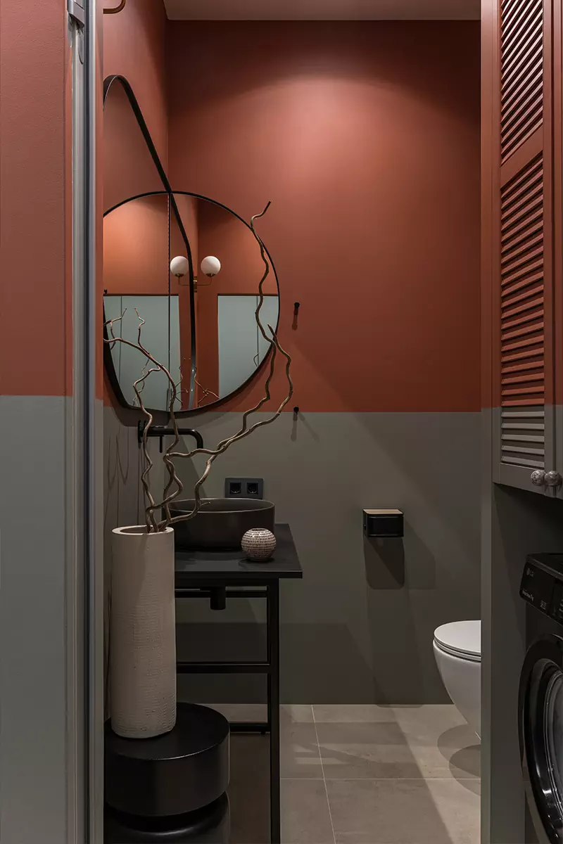 Винтажная мебель и яркие акценты в интерьере квартиры под сдачу в аренду — проект Ольги Коваленко