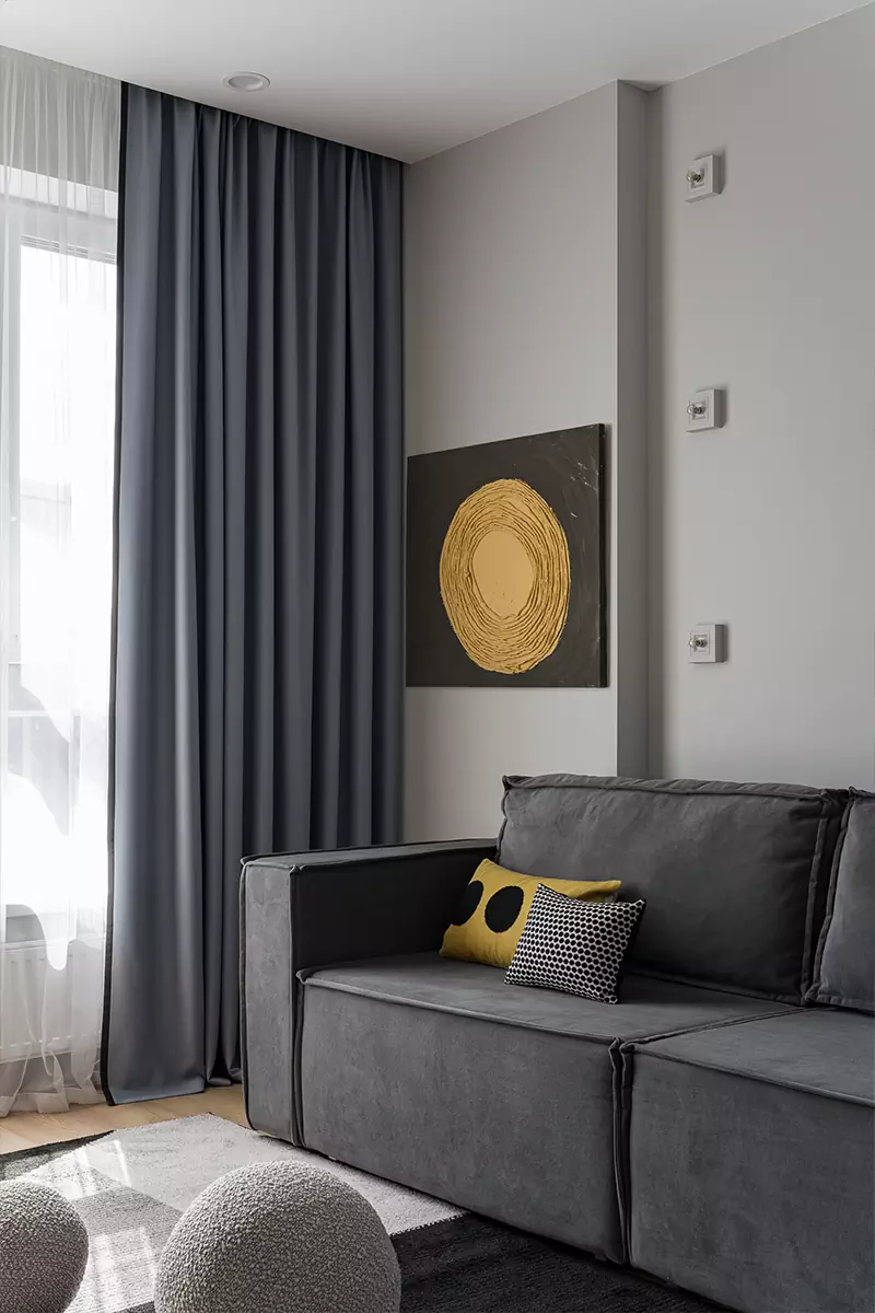 Винтажная мебель и яркие акценты в интерьере квартиры под сдачу в аренду — проект Ольги Коваленко