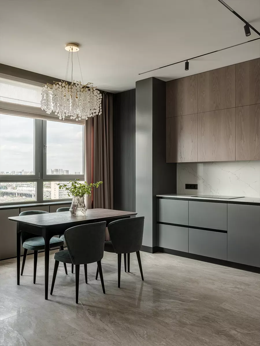 Тактильные материалы и гармоничная палитра в интерьере для взрослой пары — проект студии дизайна БЕЛЯКОВА & КАРАЯНИ