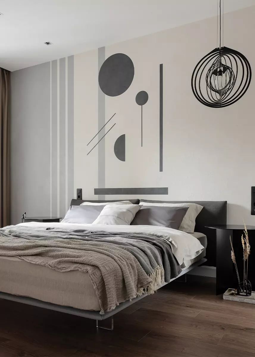 Проходная кухня и контрастные санузлы в интерьере квартиры для сдачи в аренду — проект Анастасии Павловской и Анастасии Курбатовой