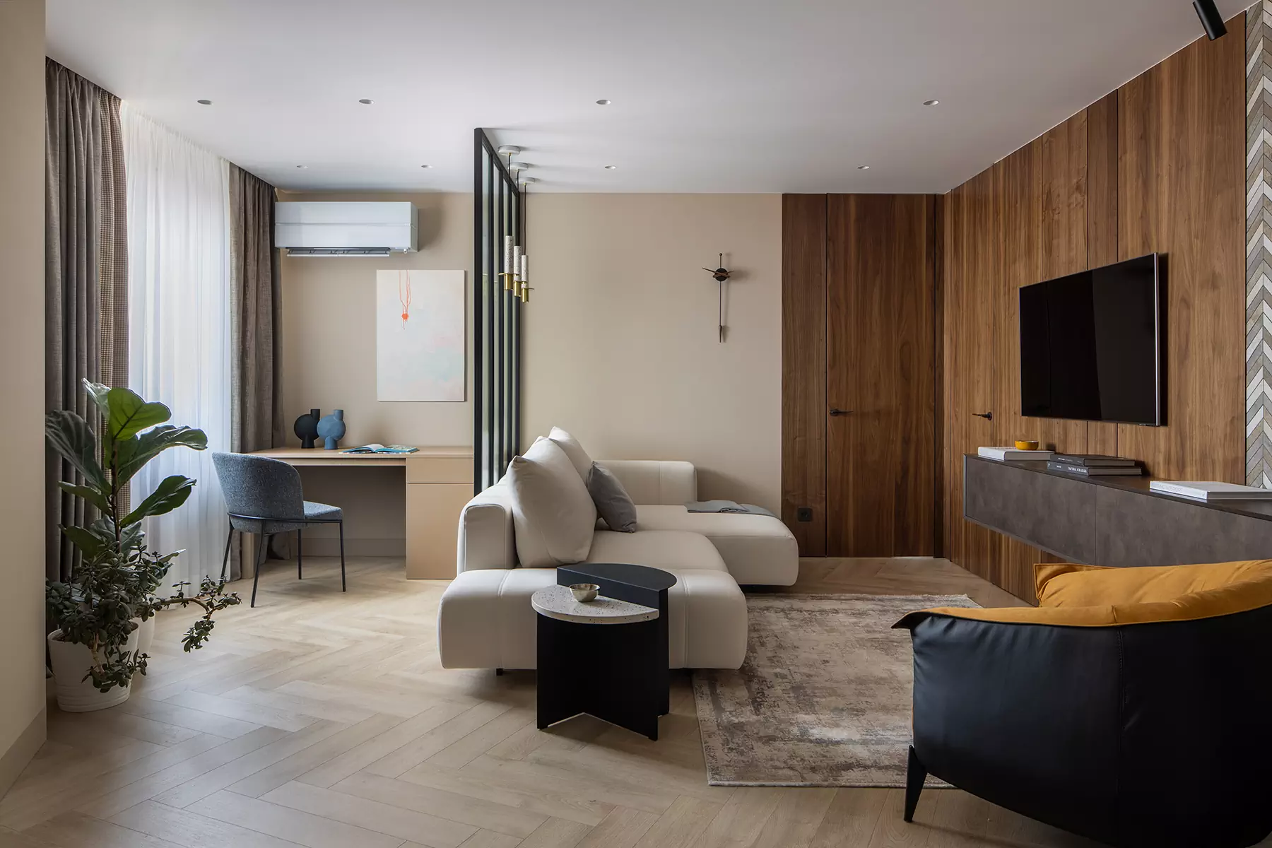 Эффектный интерьер квартиры для жизнерадостной женщины из Тольятти — проект Светланы Сапрыкиной