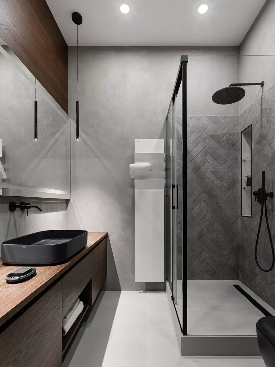 Уютный интерьер квартиры с необычной планировкой и практичными спальнями — проект Ольги Фокиной