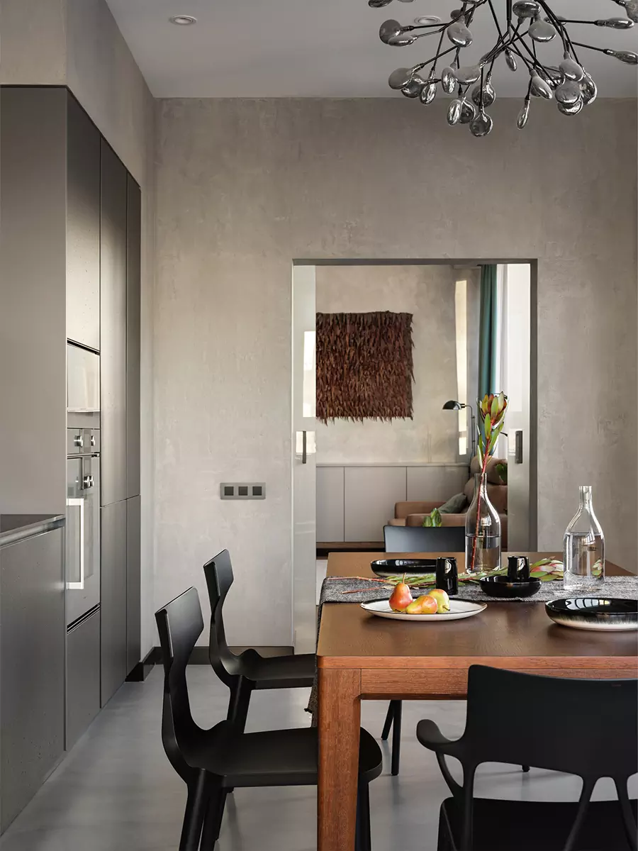 Уютный интерьер квартиры с необычной планировкой и практичными спальнями — проект Ольги Фокиной