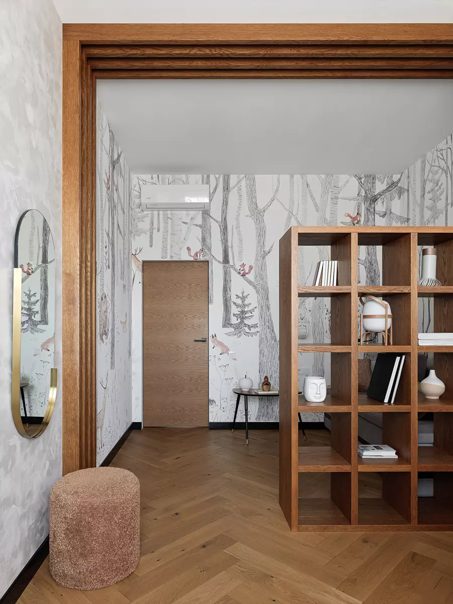 Уютный интерьер квартиры с необычной планировкой и практичными спальнями — проект Ольги Фокиной