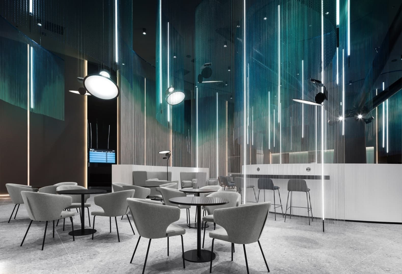 Бизнес-зал «Северное сияние» в аэропорту Нового Уренгоя. Фото: Дмитрий Чебаненко