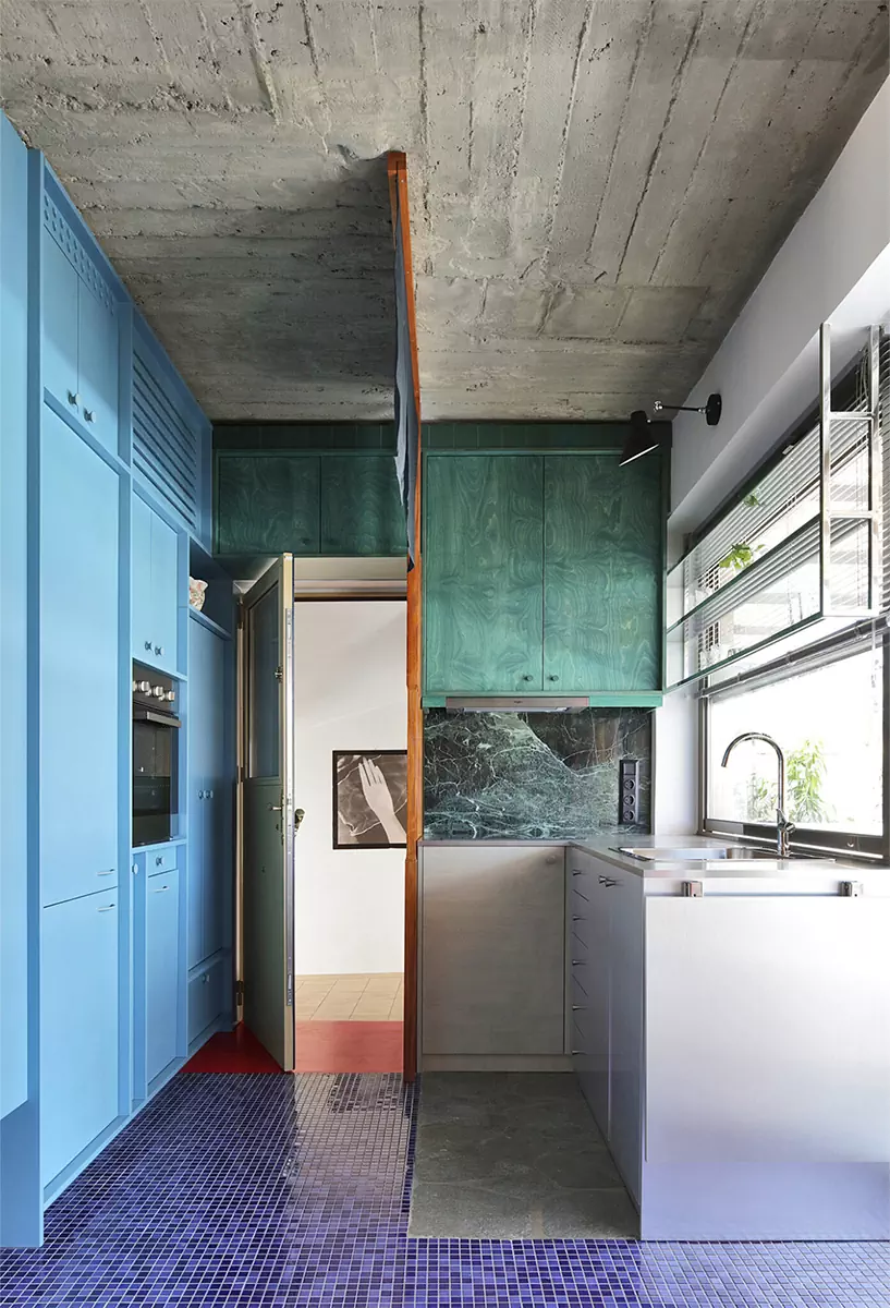 Интерьер эклектичной квартиры площадью 22 квадратных метра для тех человек — проект студии Point Supreme