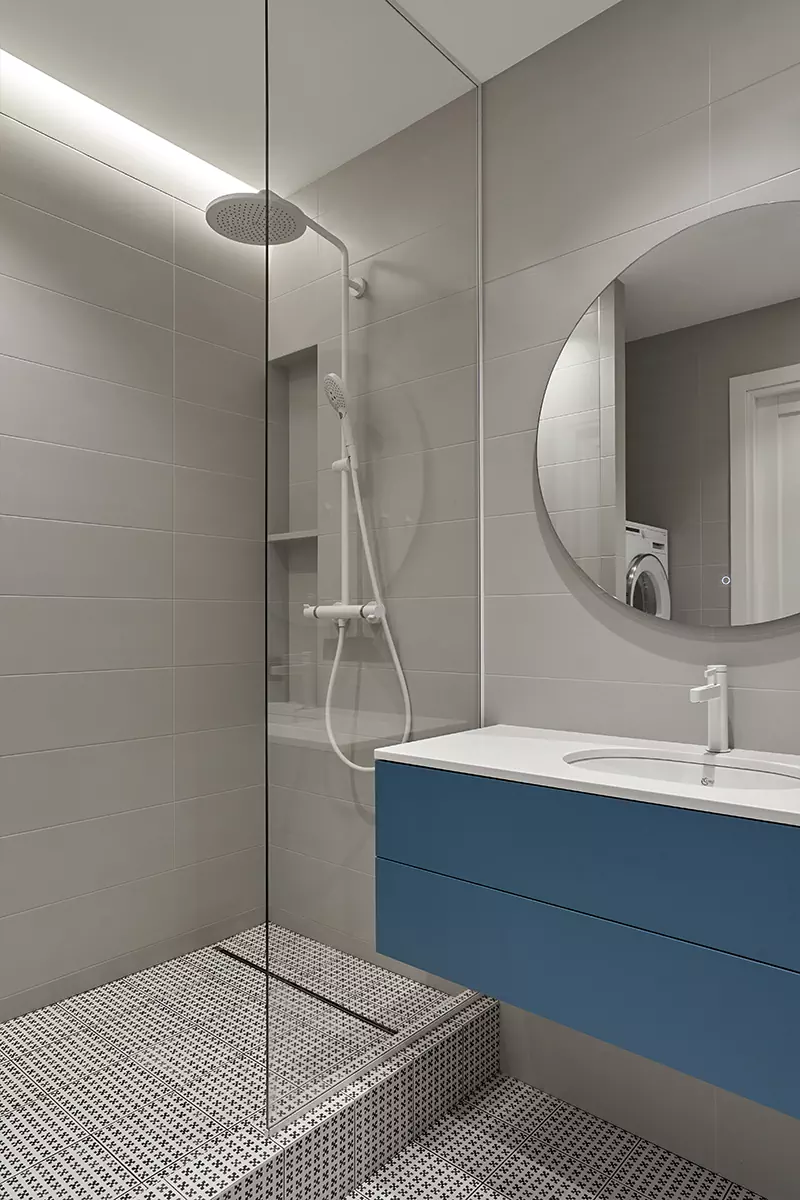 Морская синева и оттенки солнца в интерьере небольшой петербургской квартиры — проект Светланы Мамаенко