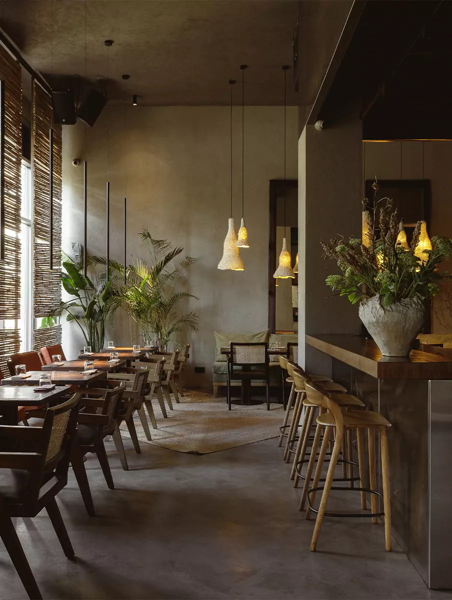 Умиротворяющий интерьер екатеринбургского ресторана Culta — проект студии Апарт 76
