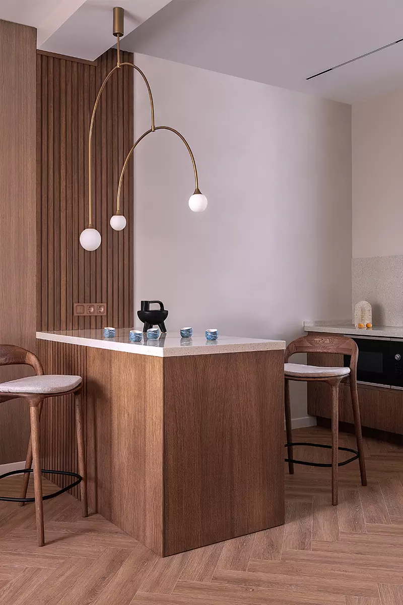 Ничего лишнего: сдержанный интерьер коттеджа для небольшой семьи — проект Оксаны Жердевой