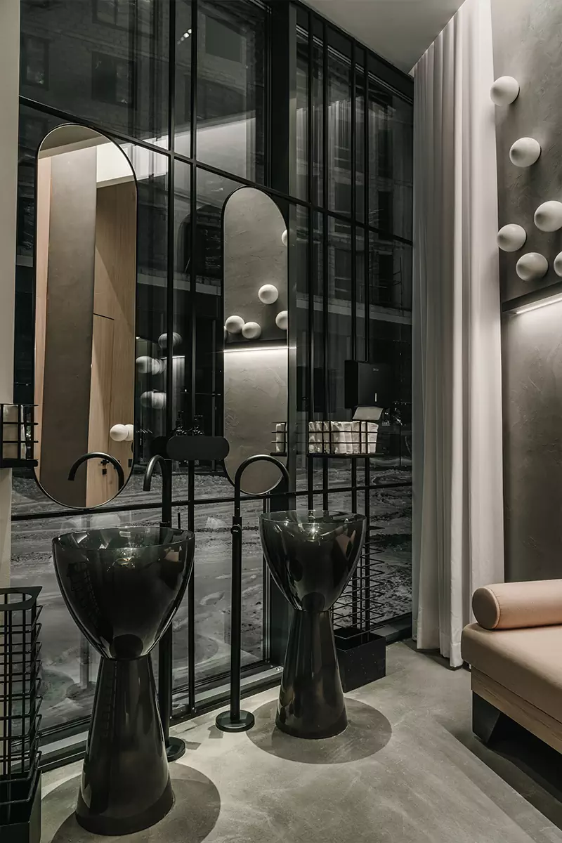 Воздушный интерьер модного гастрономического пространства в Тюмени — проект Анастасии Суховой