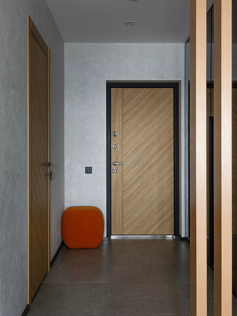 Многофункциональный интерьер городской квартиры в синих тонах — проект ARH Studio