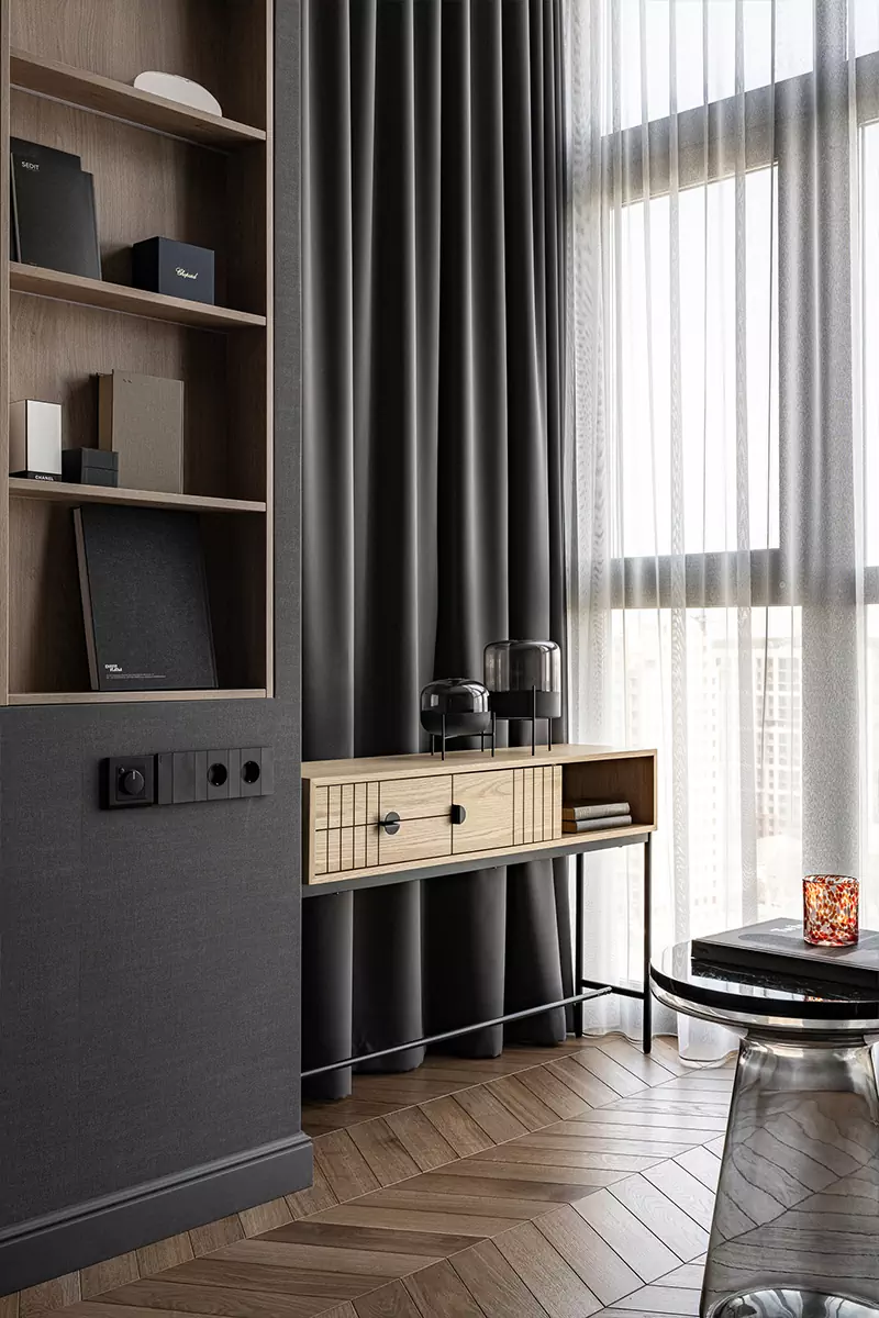 Яркие предметы с характером в эклектичном интерьере семейной квартиры — проект студии Polly Design