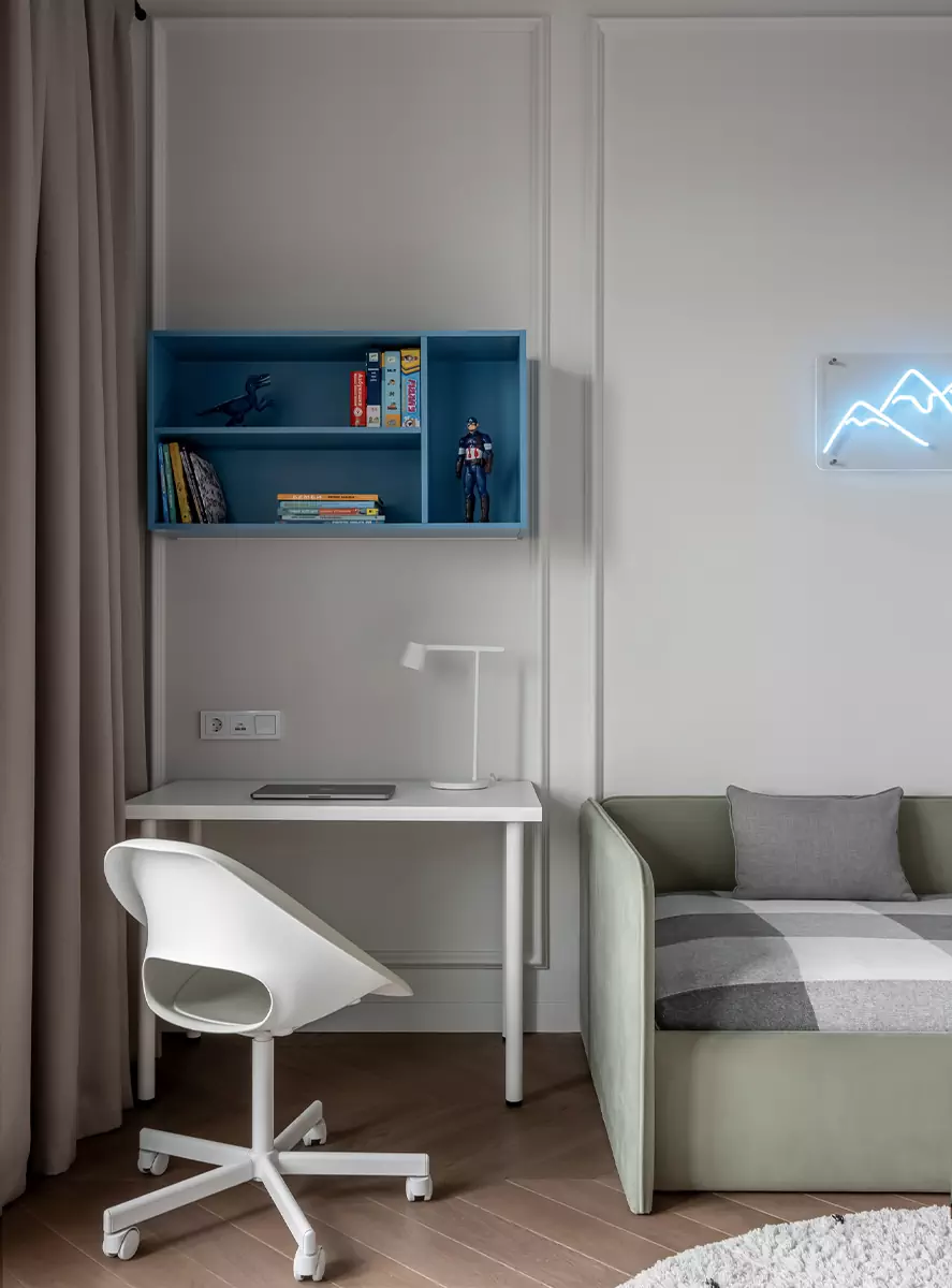 Черно-белые контрасты в интерьере квартиры на Кутузовском проспекте — проект студии ARDdesign