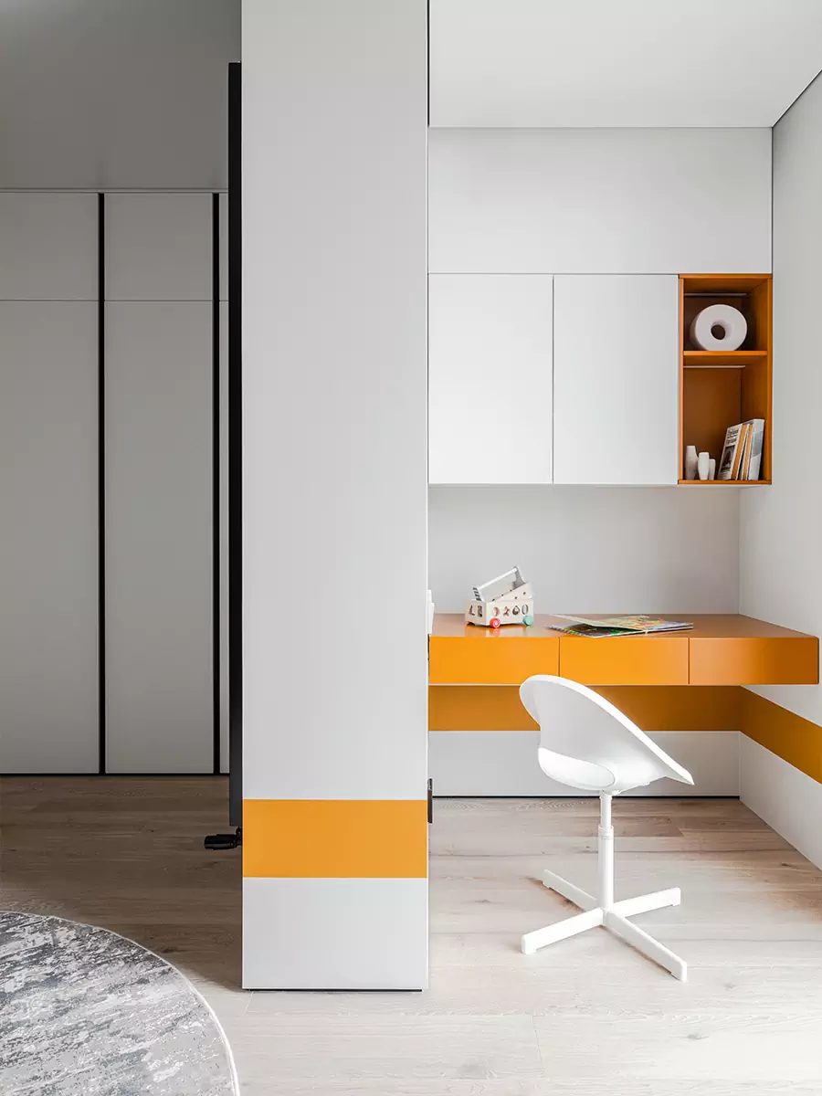 Оттенки осеннего леса в интерьере квартиры для семейной пары из Уфы — проект Алины Ганиевой