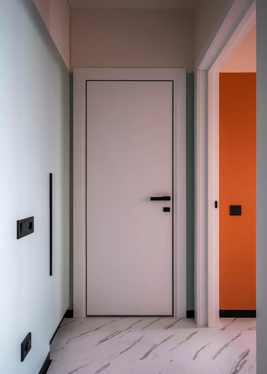 Пастельные тона и небанальные визуальные приемы в интерьере небольшой квартиры – проект Арт-студии «Мир»