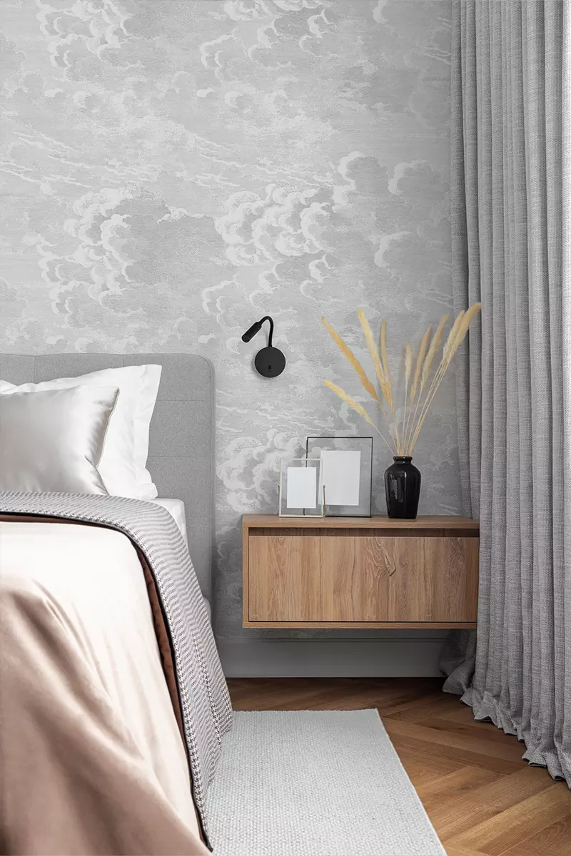 Яркие акценты и фактуры дерева в интерьере квартиры для мамы и дочки — проект Александры Геги