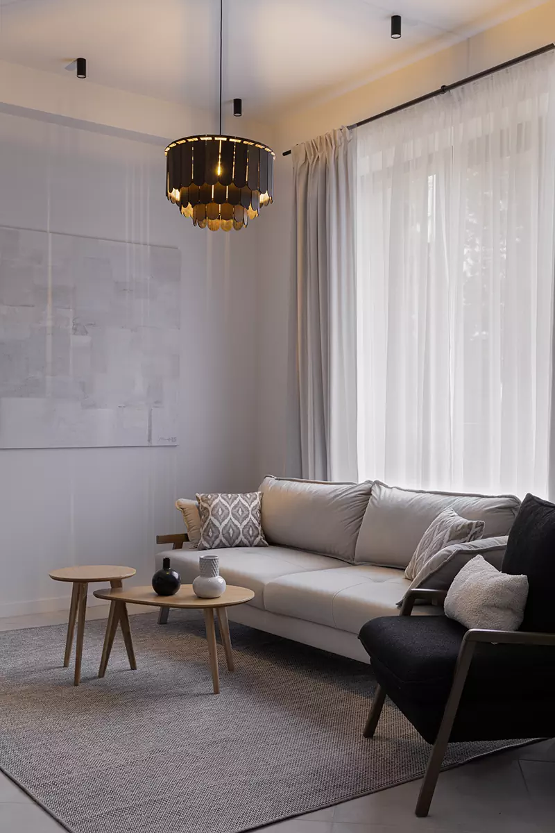 Дух грузинской природы в сдержанном интерьере квартиры для сдачи в аренду – проект Дарьи Ипатьевой