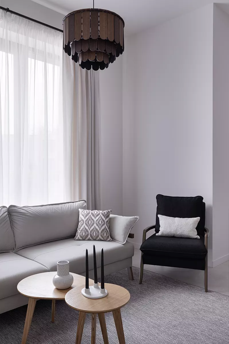 Дух грузинской природы в сдержанном интерьере квартиры для сдачи в аренду – проект Дарьи Ипатьевой