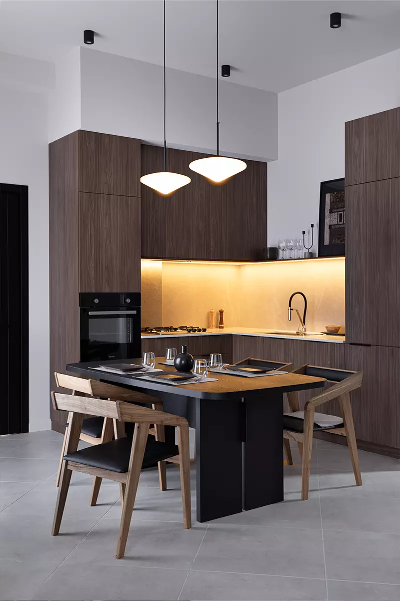 Дух грузинской природы в сдержанном интерьере квартиры для сдачи в аренду – проект Дарьи Ипатьевой