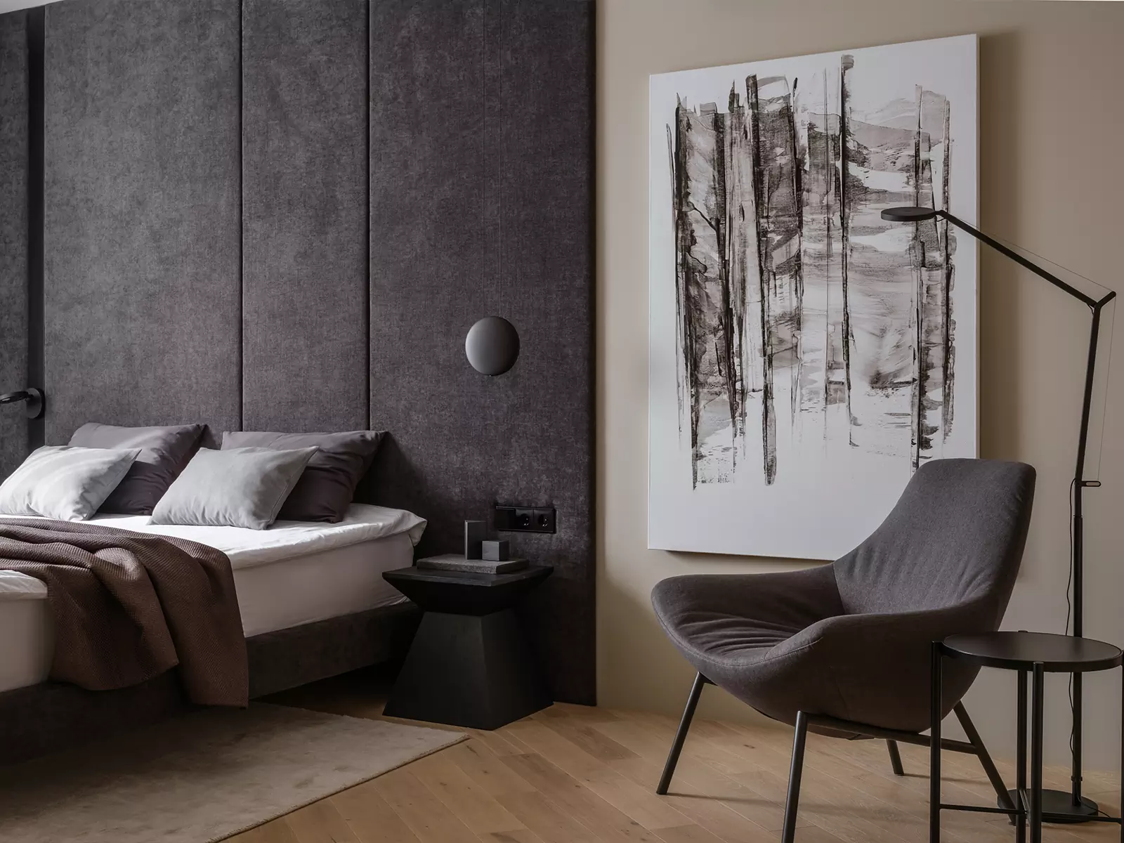 Строгие линии и минималистичная цветовая гамма в интерьере семейной квартиры — проект архитектурной студии FORMA