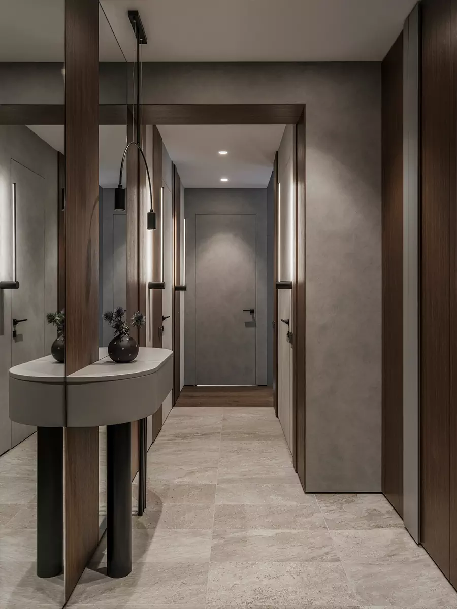 Уютные зоны отдыха и продуманные световые сценарии в интерьере квартиры для молодого человека — проект Дарьи Сатиной