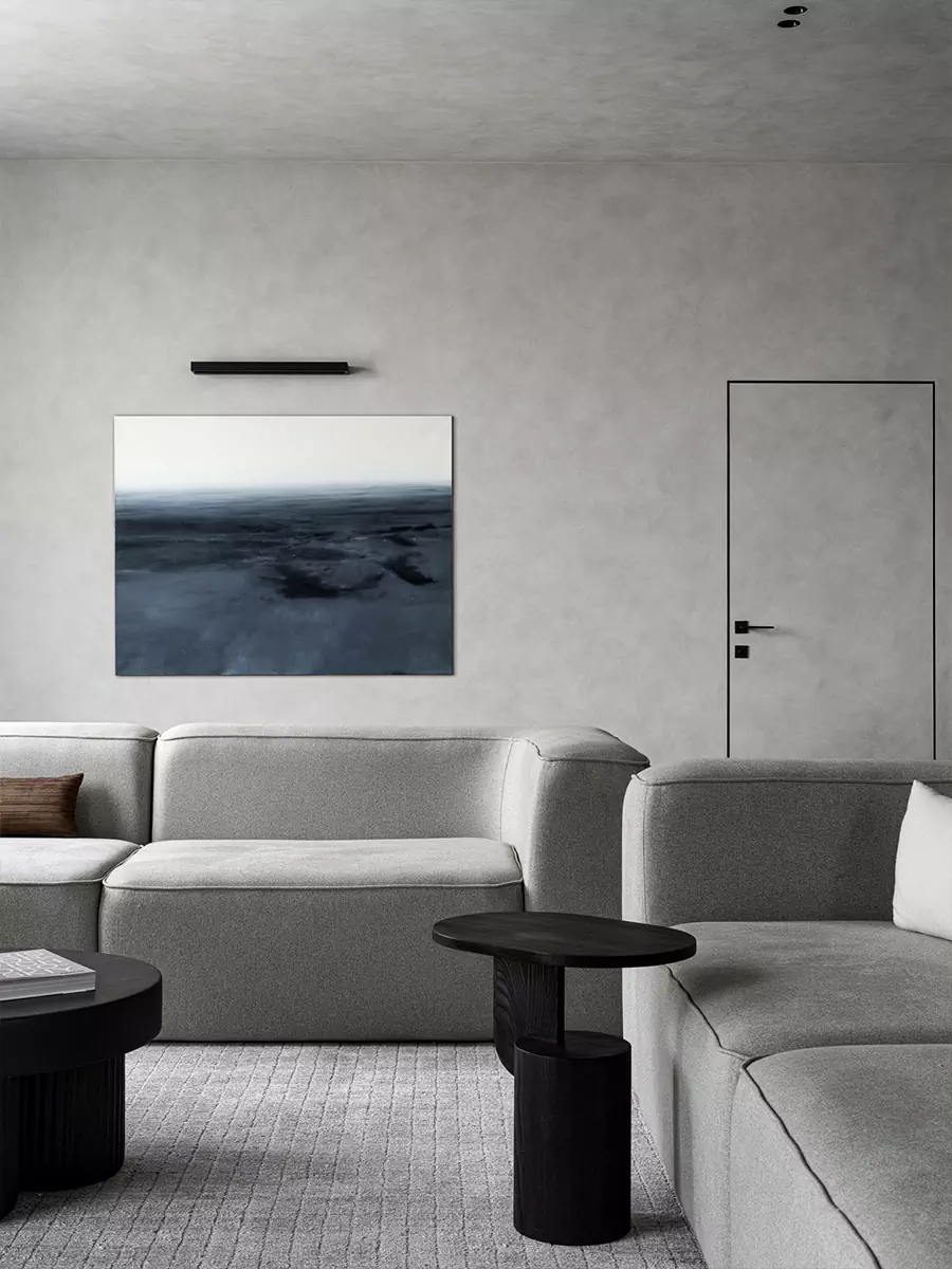 Визуальная чистота в интерьере квартиры на 23 этаже небоскреба с видом на Москву-реку — проект Натальи Федотовой