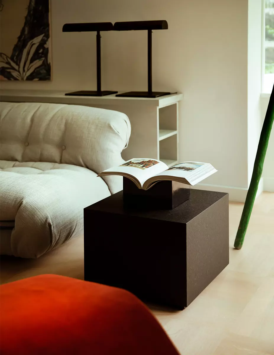 Безупречный микс икон дизайна и небанальных фактур в образцовом «доме для коллекционера» — проект DAB Studio