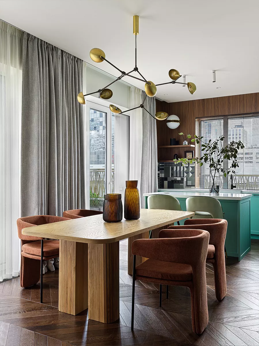 Интерьер екатеринбургской квартиры, вдохновленный стилем mid-century modern — проект студии Mediana Interiors