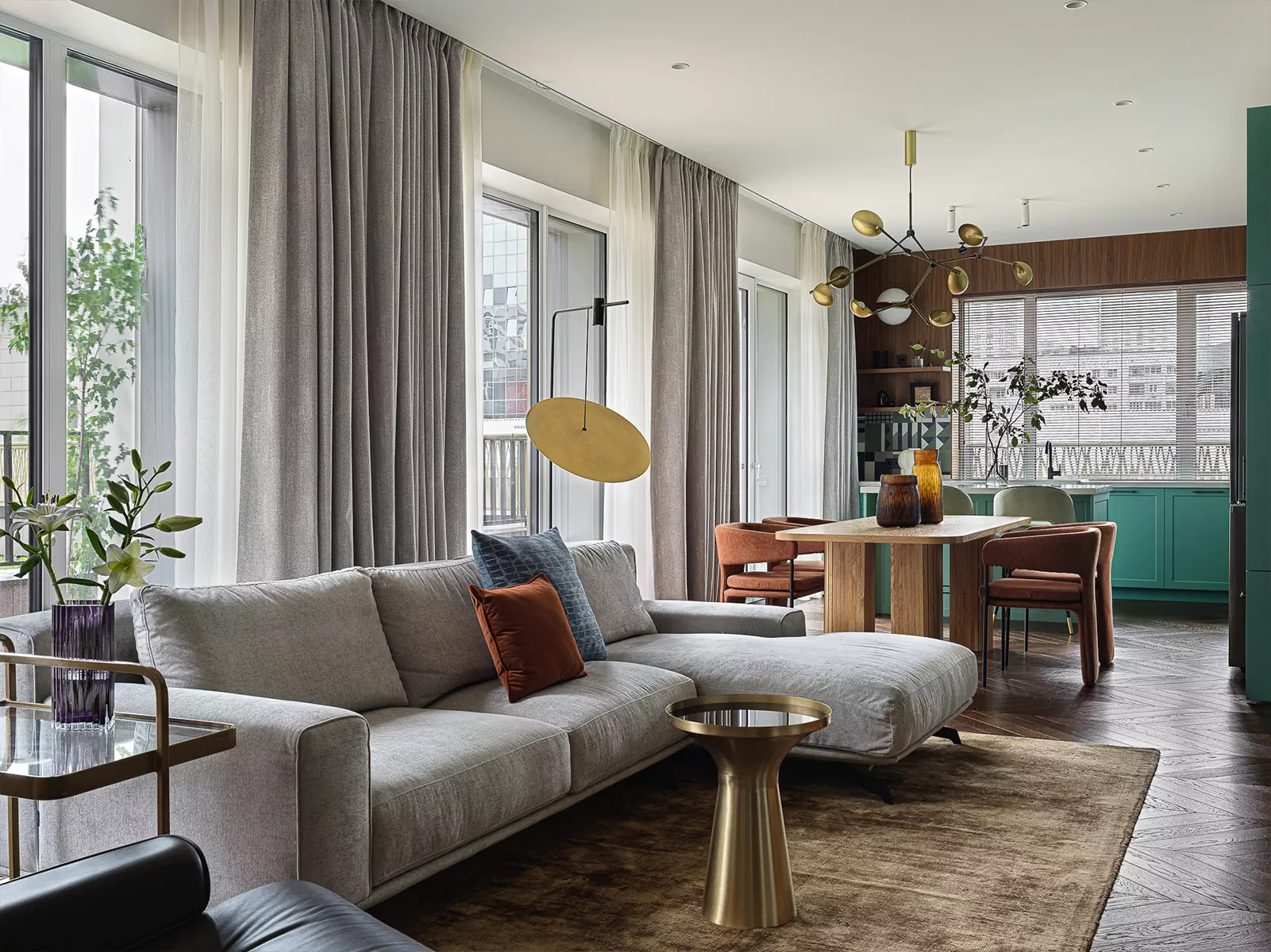 Интерьер екатеринбургской квартиры, вдохновленный стилем mid-century modern — проект студии Mediana Interiors