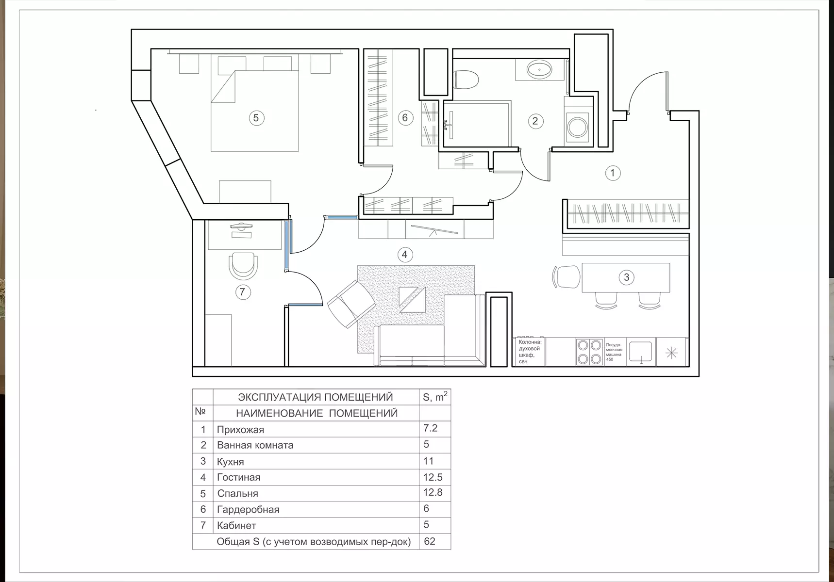 Аутентичные осколки советских времен в современном интерьере квартиры для семейной пары — проект бюро nsmb