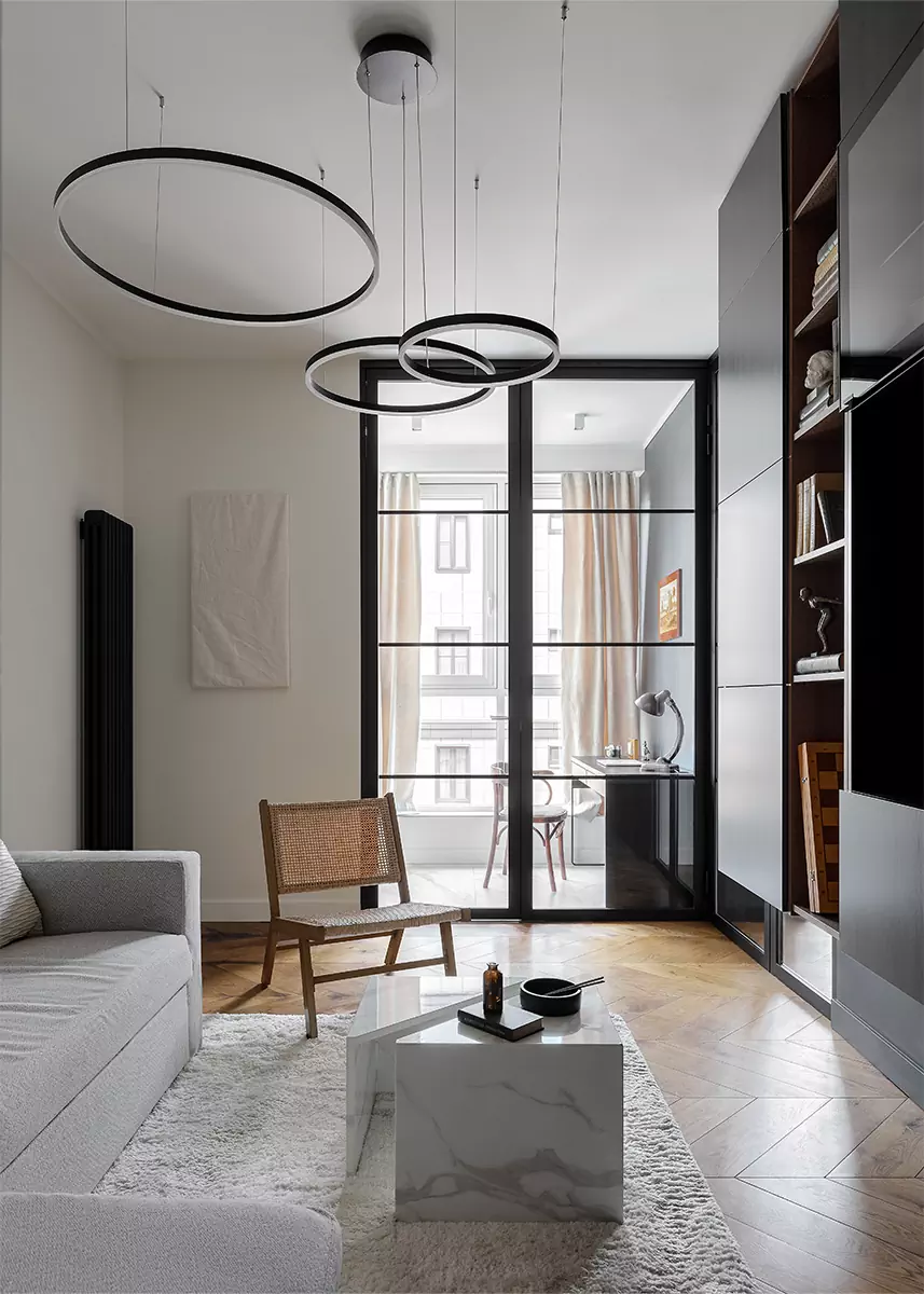 Аутентичные осколки советских времен в современном интерьере квартиры для семейной пары — проект бюро nsmb