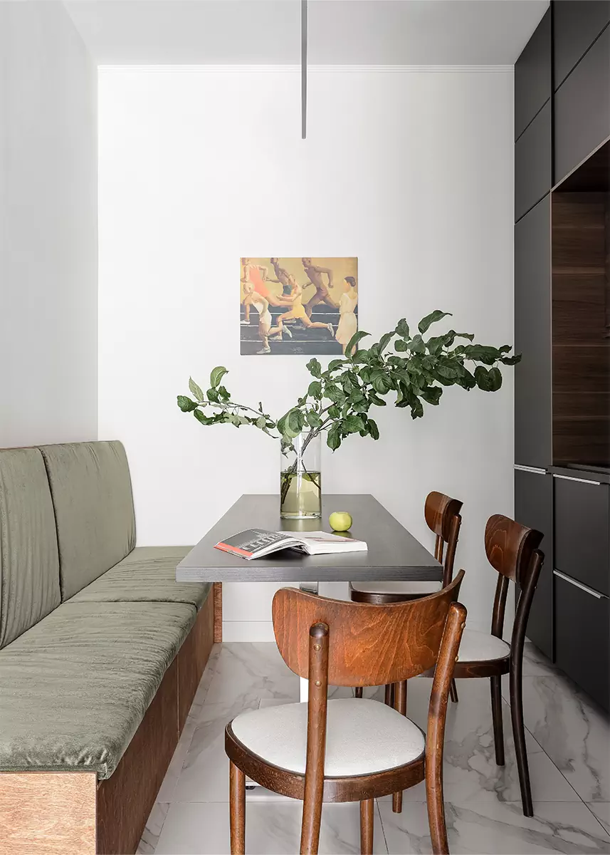 Аутентичные осколки советских времен в современном интерьере квартиры для семейной пары — проект бюро nsmb