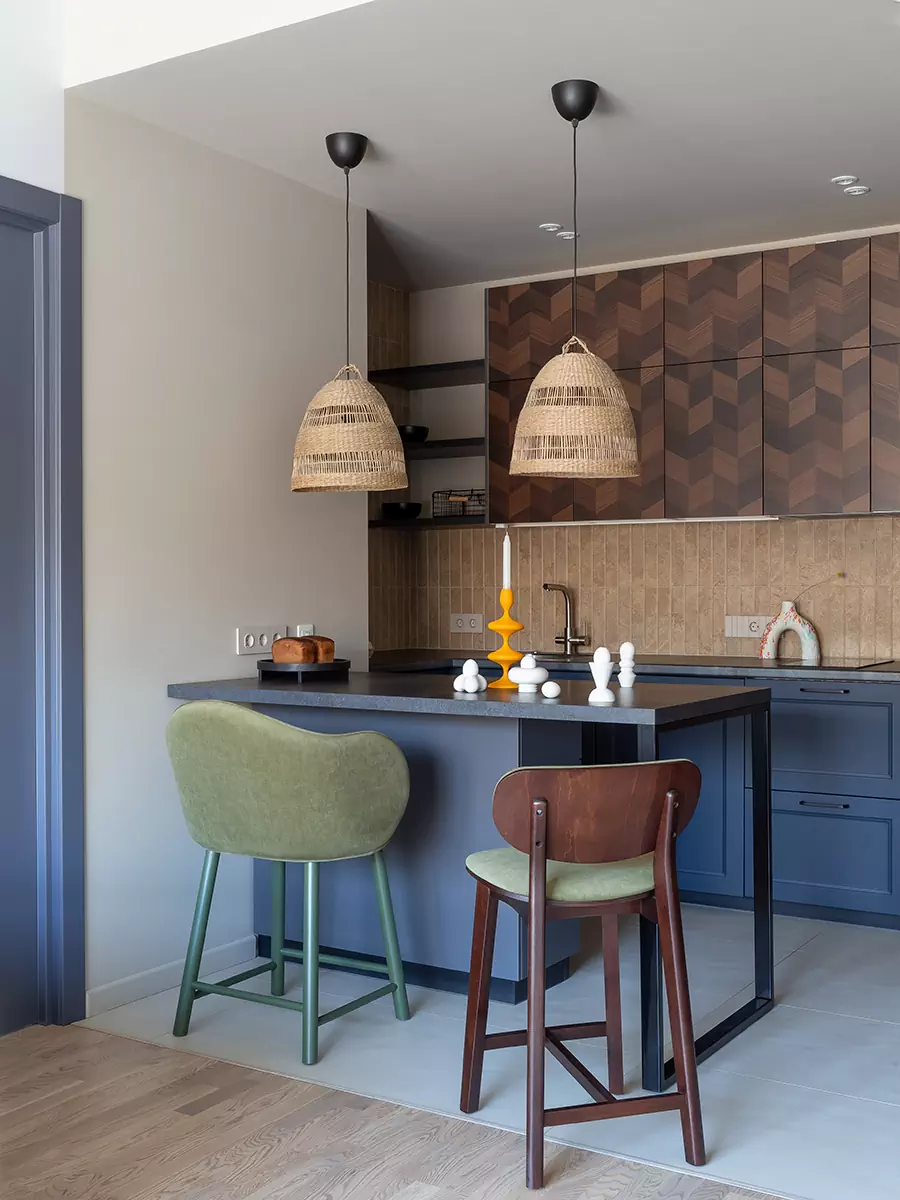 Небольшая и уютная квартира с необычной ванной – проект Полины Караванской