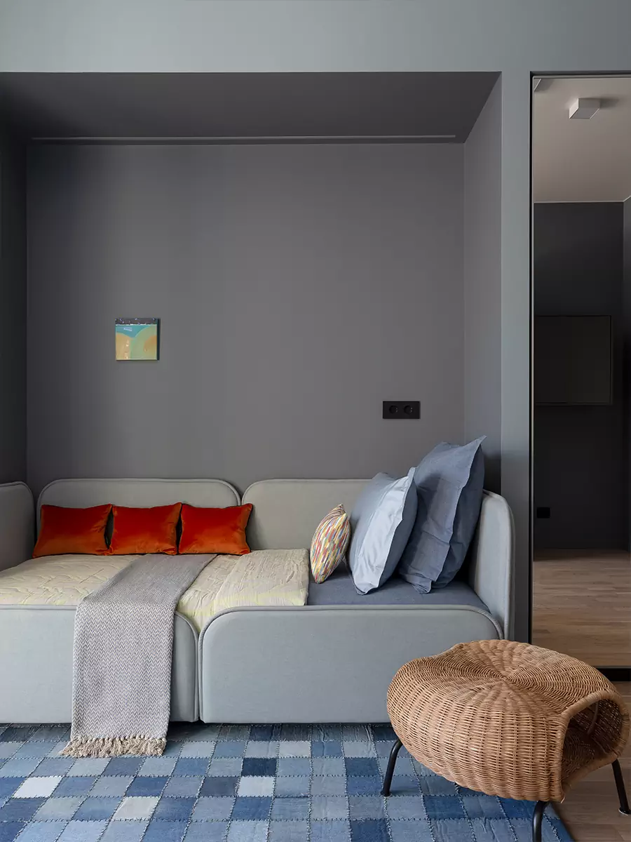 Небольшая и уютная квартира с необычной ванной – проект Полины Караванской