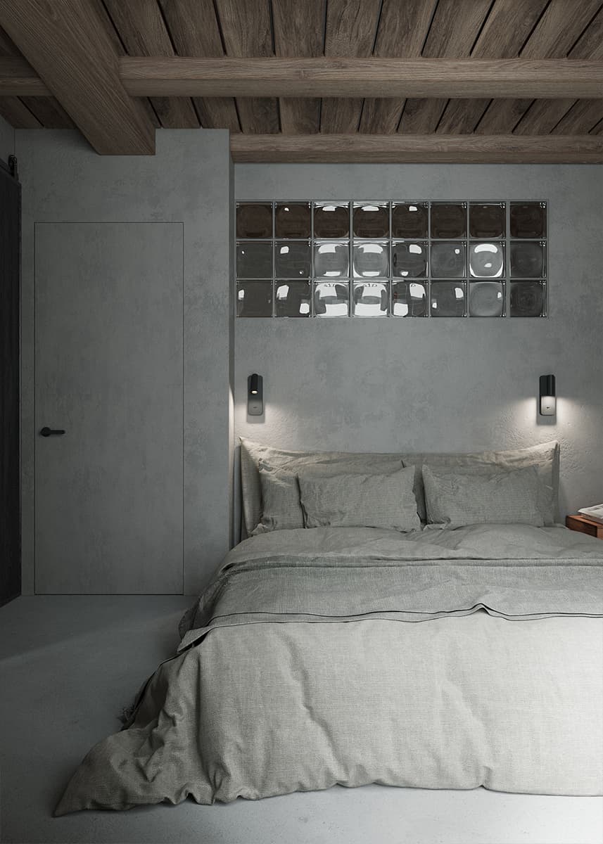 Брутальные фактуры и отсылки к модернизму в интерьере старинного парижского коттеджа — проект BRANCH STUDIO