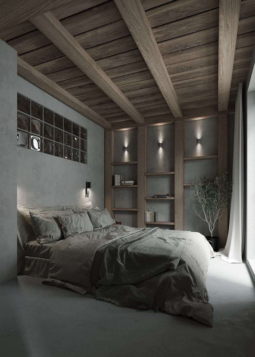 Брутальные фактуры и отсылки к модернизму в интерьере старинного парижского коттеджа — проект BRANCH STUDIO