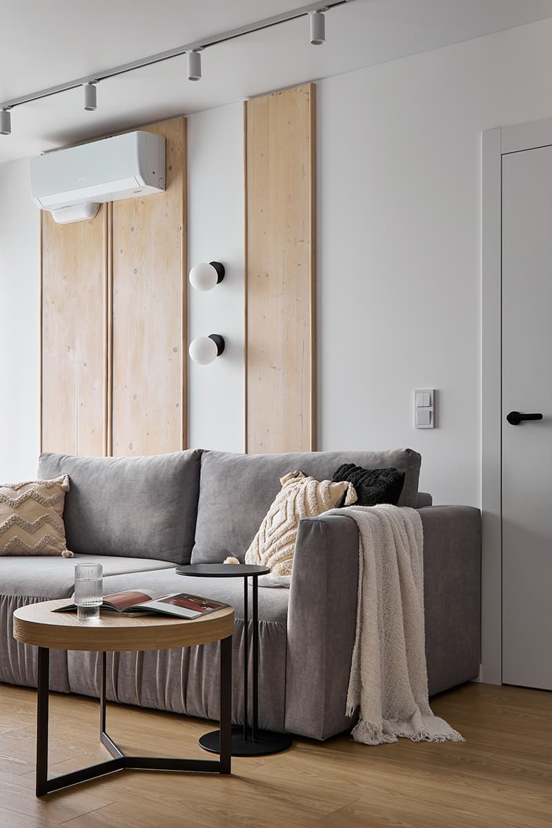 Теплый интерьер небольшой, но функциональной квартиры с винтажными деталями – проект Виолетты Колтан