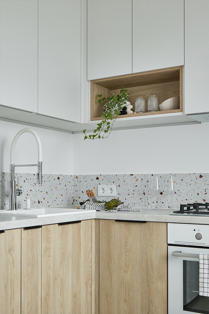 Теплый интерьер небольшой, но функциональной квартиры с винтажными деталями – проект Виолетты Колтан