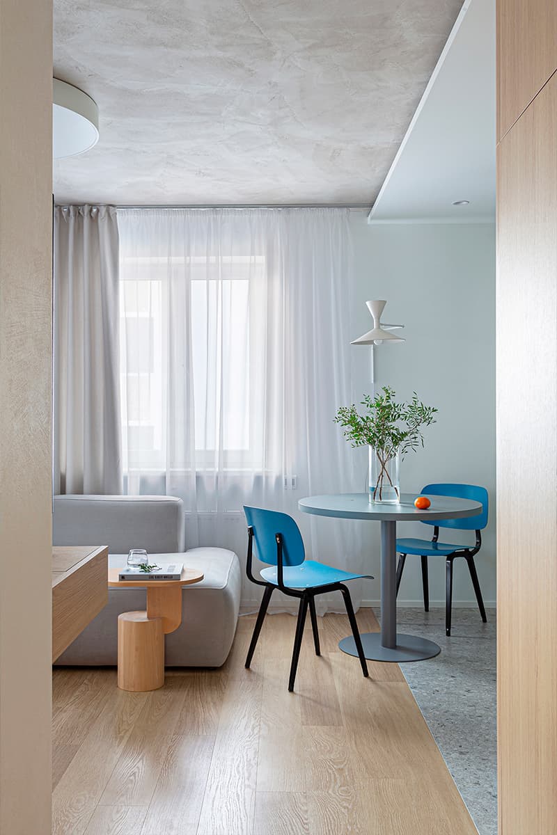 Функциональный интерьер маленькой минской квартиры для молодой пары — проект SVAI Studio